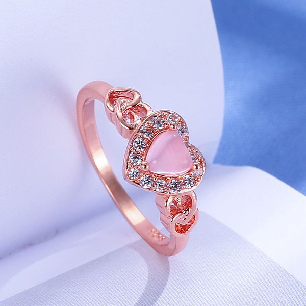 european new fashion pink zircon crystal heart shape women ring rose gold/silver colors wedding anniversary engagement ring anel
european new fashion pink zircon crystal heart shape women ring rose gold/silver colors wedding anniversary engagement ring anel