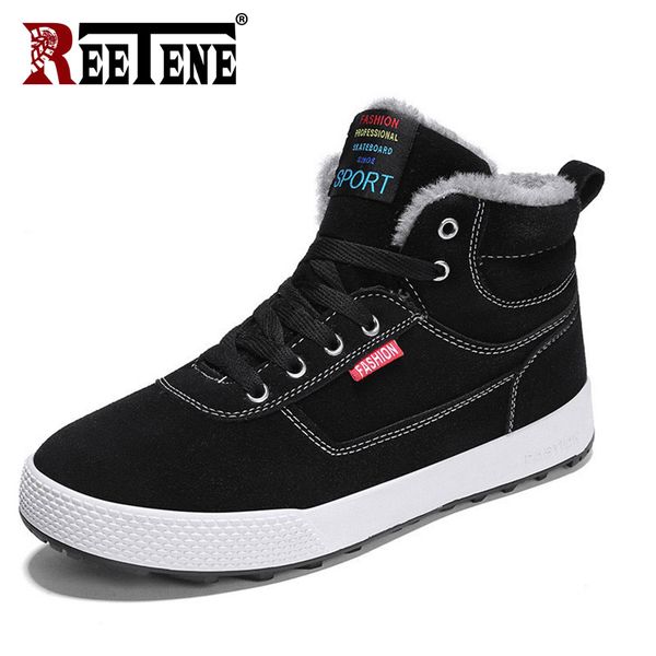 2019 plush warm men boots winter casual high men shoes fashion lace up ankle boots outdoor warm snow anti-skid, Black
2019 plush warm men boots winter casual high men shoes fashion lace up ankle boots outdoor warm snow anti-skid, Black
