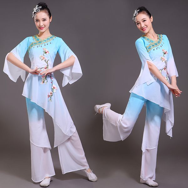 2019 classical dance costume square elegant modern dance costume new yangko clothing female, Black;red
2019 classical dance costume square elegant modern dance costume new yangko clothing female, Black;red