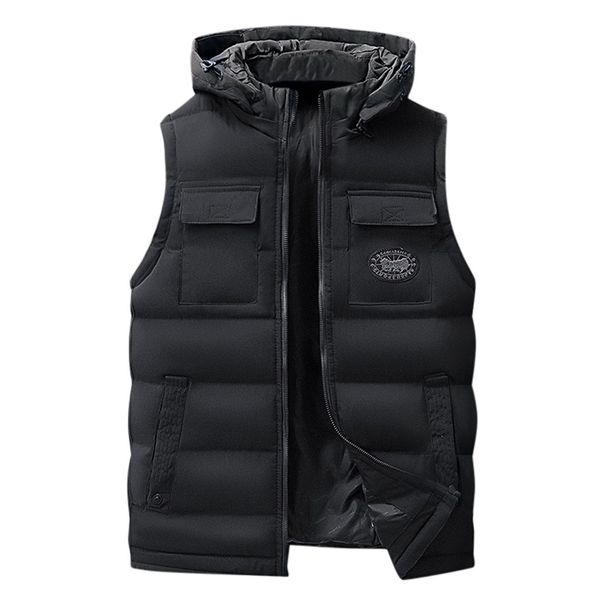 new fashion men casual jackets autumn&winter padded cotton vest warm hooded thick vest jacket outwear sport costume, Black
new fashion men casual jackets autumn&winter padded cotton vest warm hooded thick vest jacket outwear sport costume, Black