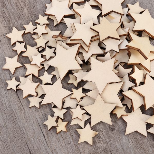 100pcs unfinished wooden stars assorted size cutout discs for arts crafts diy decoration birthday wedding display decor other hand tools
100pcs unfinished wooden stars assorted size cutout discs for arts crafts diy decoration birthday wedding display decor other hand tools