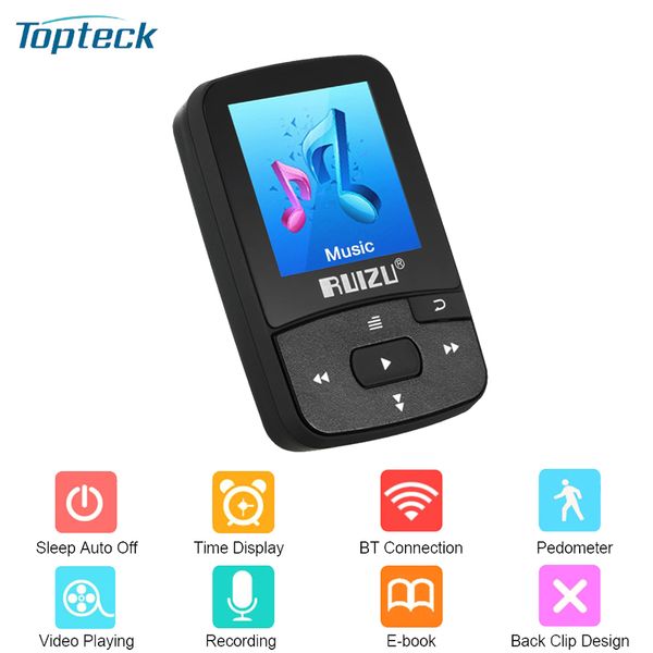 Новый 8GB RUIZU X50 Sport Bluetooth MP3-плеер Клип Мини с поддержкой экрана FM
Новый 8GB RUIZU X50 Sport Bluetooth MP3-плеер Клип Мини с поддержкой экрана FM