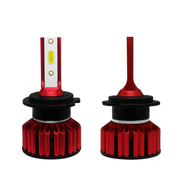 2018 new 2pcs q6 led car headlight kit h7 50w 6000lm white light bulbs