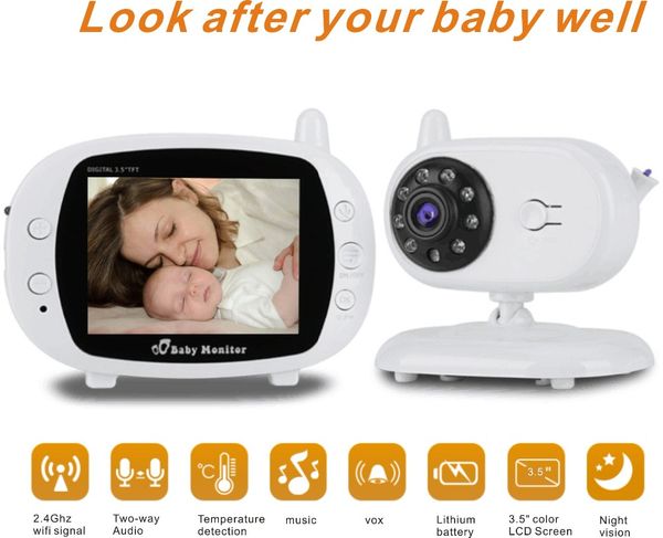 2 4ghz wirele digital 3 5 quot lcd baby monitor camera 2 way audio talk video night vi ion home wifi nanny ecurity temperature
2 4ghz wirele digital 3 5 quot lcd baby monitor camera 2 way audio talk video night vi ion home wifi nanny ecurity temperature