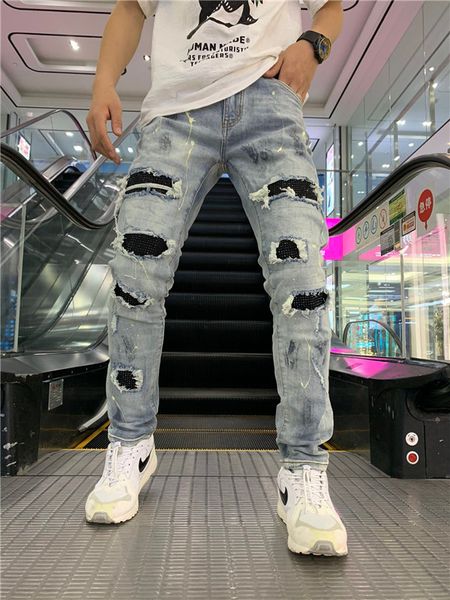 2019 новые fashionl высокого качества прохладный парень джинсы моды известный бренд дизайнер джинсы мужские джинсы итальянский дизайнер bran, Blue
2019 новые fashionl высокого качества прохладный парень джинсы моды известный бренд дизайнер джинсы мужские джинсы итальянский дизайнер bran, Blue