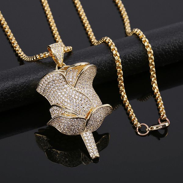 new ideas gold rose flower petals necklace iced out cubic zircon choker chain unique hip hop pendant necklace man decoration, Silver
new ideas gold rose flower petals necklace iced out cubic zircon choker chain unique hip hop pendant necklace man decoration, Silver