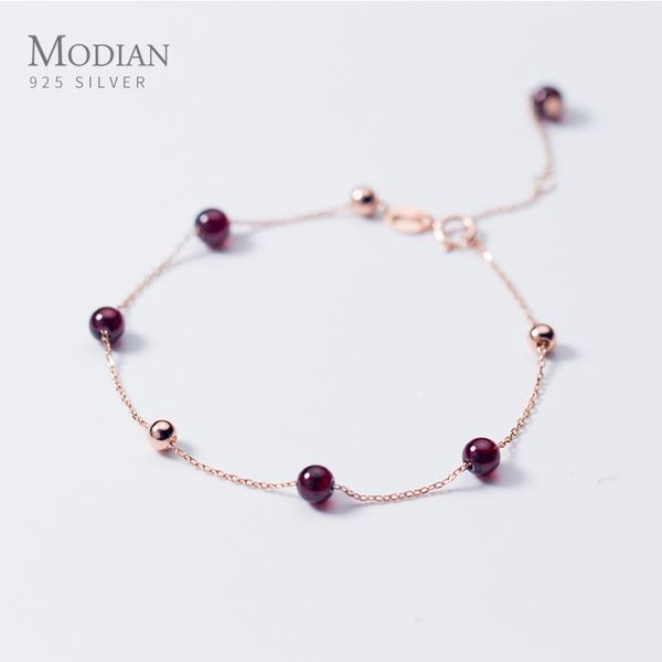 modian fashion rose gold color purple crystal bracelet for women lucky classic 925 sterling silver bead charm s925 fine jewelry, Black
modian fashion rose gold color purple crystal bracelet for women lucky classic 925 sterling silver bead charm s925 fine jewelry, Black