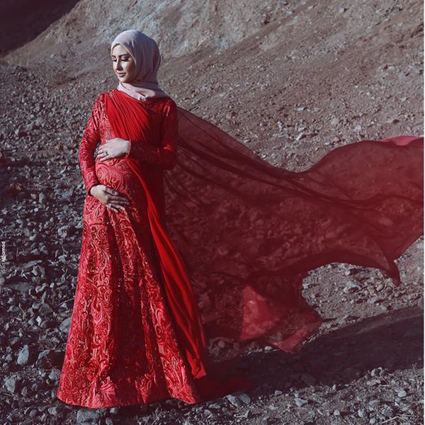 attractive lace muslim maternity dresses for p shoot strapless neck sheath see through pregnant gowns floor length custom made, Black
attractive lace muslim maternity dresses for p shoot strapless neck sheath see through pregnant gowns floor length custom made, Black