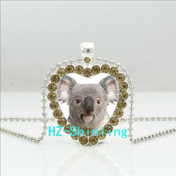 hzshinling new cute koala heart necklace cute koala crystal pendant animal jewelry silver crystal cute animal pendant hz6
hzshinling new cute koala heart necklace cute koala crystal pendant animal jewelry silver crystal cute animal pendant hz6