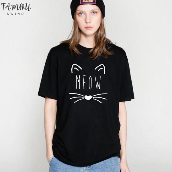 ca0213b 100% cotton women t shirt short sleeve funny girls tshirt casual lovely cat print t shirt 100% cotton tee shirts, White
ca0213b 100% cotton women t shirt short sleeve funny girls tshirt casual lovely cat print t shirt 100% cotton tee shirts, White