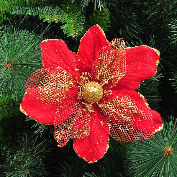 5pcs cuttings artificial malus crabapple flower glitter poinsettia home ornaments festivals christmas tree decor party supplies 
5pcs cuttings artificial malus crabapple flower glitter poinsettia home ornaments festivals christmas tree decor party supplies