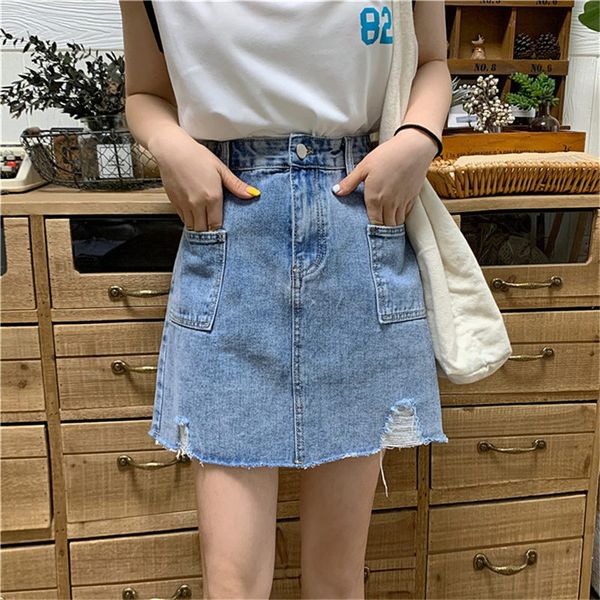 summer high waist skirt ladies korea was thin-a-line women jeans skirts casual package hip mini denim skirt, Black
summer high waist skirt ladies korea was thin-a-line women jeans skirts casual package hip mini denim skirt, Black