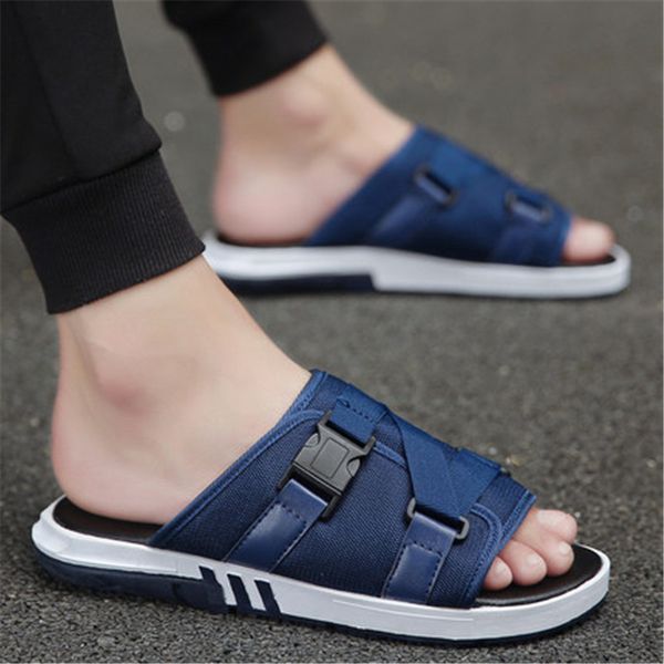 fashion outside new men slides summer solid 2019 slippers chanclas hombre casual beach shoes vintage sewing patchwork rubber, Black
fashion outside new men slides summer solid 2019 slippers chanclas hombre casual beach shoes vintage sewing patchwork rubber, Black
