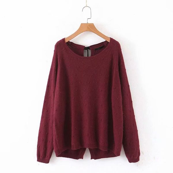 autumn fashion women elegant red pompon design back bow tie sweater casual female o-neck pullovers sreetwear knitwear, White;black
autumn fashion women elegant red pompon design back bow tie sweater casual female o-neck pullovers sreetwear knitwear, White;black