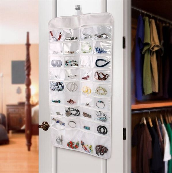 new arrival double sided 72 pocket hanging jewelry organizer bracelet earring ring necklace holder hang hook
new arrival double sided 72 pocket hanging jewelry organizer bracelet earring ring necklace holder hang hook