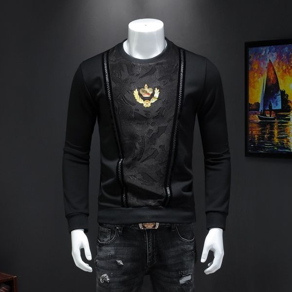 fashion men clothing 2019 corwn embroidery pullover hoodies black casual sweatshirts slim streetwear hoodie sudaderas hombre
fashion men clothing 2019 corwn embroidery pullover hoodies black casual sweatshirts slim streetwear hoodie sudaderas hombre