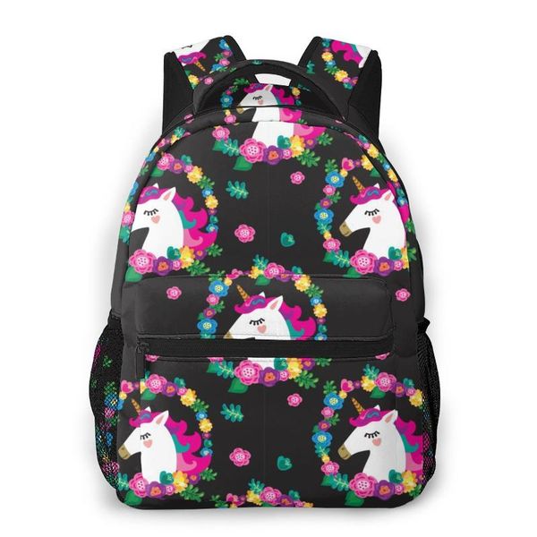 women backpack with multiple using women backpacks cute unicorn with flowers wreath female school bag girls travel bag
women backpack with multiple using women backpacks cute unicorn with flowers wreath female school bag girls travel bag