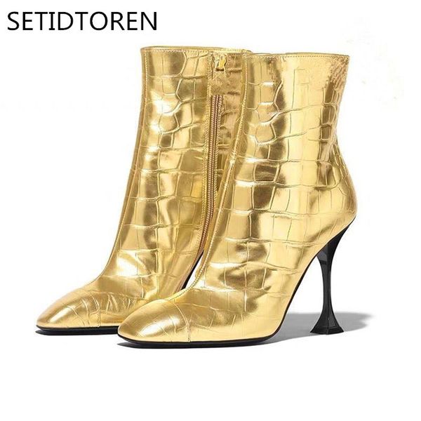 serpentine ankle boots woman fashion european style black gold women high heels boots dress ing
serpentine ankle boots woman fashion european style black gold women high heels boots dress ing