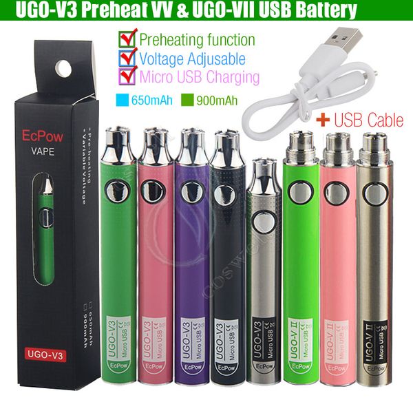 Аутентичные UGO VII 2 V3 предварительного нагрева В.В. 650 900mAh EVOD эго 510 Батарея ECPow USB Напряжение Регулируемая Vapor BUD Pre Heat Картриджи Батарейки
Аутентичные UGO VII 2 V3 предварительного нагрева В.В. 650 900mAh EVOD эго 510 Батарея ECPow USB Напряжение Регулируемая Vapor BUD Pre Heat Картриджи Батарейки