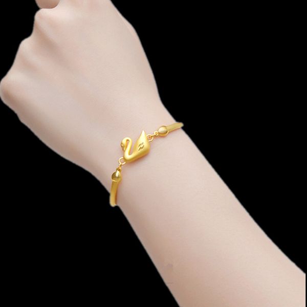 hong kong authentic 999 gold gold waistline bracelet 3d hard gold 18k bracelet swan bracelet womens, Black
hong kong authentic 999 gold gold waistline bracelet 3d hard gold 18k bracelet swan bracelet womens, Black