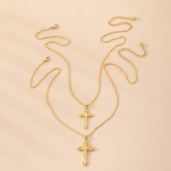 2020 new trendy gold twist chain cross jesus christ christian minimalism pendant necklace korean fashion party jewelry, Golden;silver
2020 new trendy gold twist chain cross jesus christ christian minimalism pendant necklace korean fashion party jewelry, Golden;silver