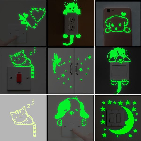 cartoon luminous switch sticker glow in the dark wall stickers home decor kids room decoration sticker decal cat fairy moon star
cartoon luminous switch sticker glow in the dark wall stickers home decor kids room decoration sticker decal cat fairy moon star