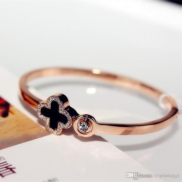 new electroplated rose gold inlaid natural crystal charm bracelet european fashion selling clover women's cuff bracelet, Golden;silver
new electroplated rose gold inlaid natural crystal charm bracelet european fashion selling clover women's cuff bracelet, Golden;silver