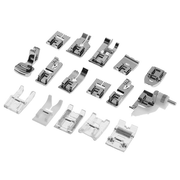 16 pieces sewing machine presser foot feet kit sewing machine accessories, Black
16 pieces sewing machine presser foot feet kit sewing machine accessories, Black