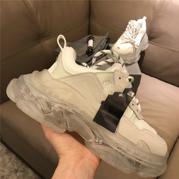 2020 париж повседневная обувь тройной clear подошва тренеры папа обуви sneaker черный крупногабаритные mens женская обувь бежевый лучшее кач, Black
2020 париж повседневная обувь тройной clear подошва тренеры папа обуви sneaker черный крупногабаритные mens женская обувь бежевый лучшее кач, Black