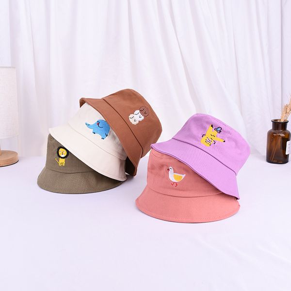 children's summer new bucket hats boys and girls cartoon animals embroidery kids fisherman hats baby outdoor travel sun hat
children's summer new bucket hats boys and girls cartoon animals embroidery kids fisherman hats baby outdoor travel sun hat