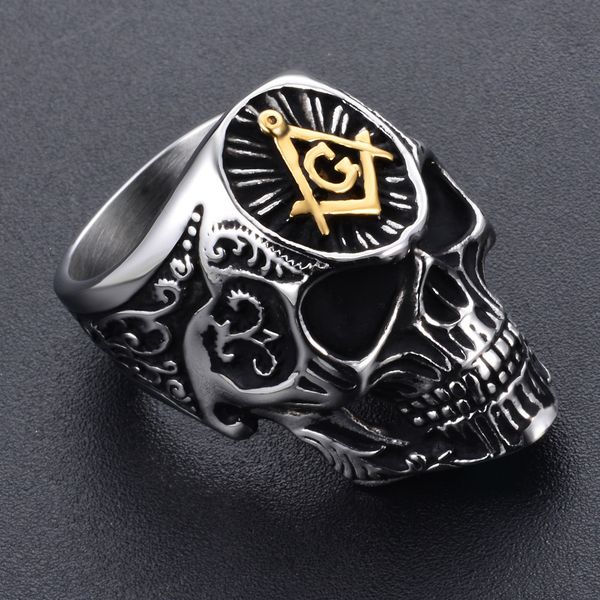 asonry ag punk titanium steel finger rings skeleton jewelry skull rings anniversary engagement party wedding gifts, Golden;silver
asonry ag punk titanium steel finger rings skeleton jewelry skull rings anniversary engagement party wedding gifts, Golden;silver