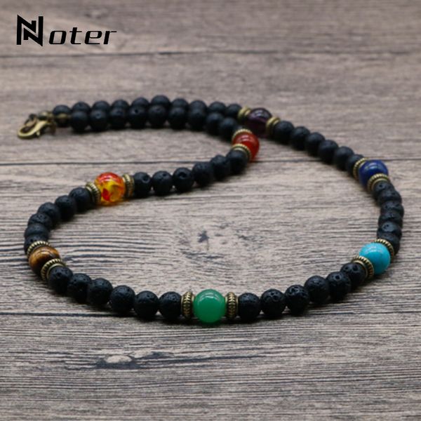 Fashion Jewelry Noter 2021 Chakra Men Natural Lava Stone Tribal Spiritual Necklace Punk Choker Necklace Present For Husband
Fashion Jewelry Noter 2021 Chakra Men Natural Lava Stone Tribal Spiritual Necklace Punk Choker Necklace Present For Husband