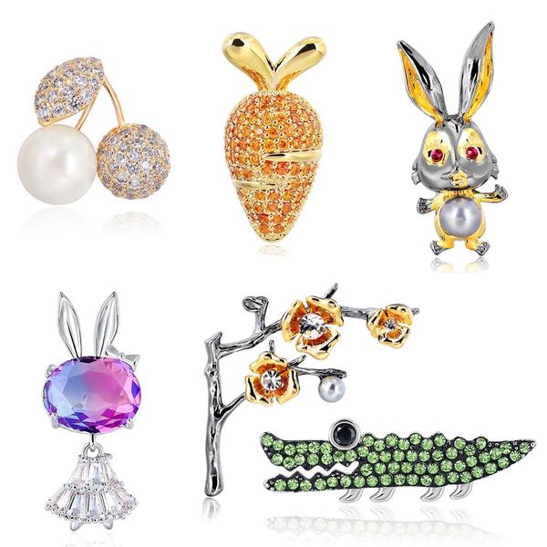 fashion cute metal lapel pins for women cubic zirconia brooches jewelry wholesale / drop shipping, Gray
fashion cute metal lapel pins for women cubic zirconia brooches jewelry wholesale / drop shipping, Gray