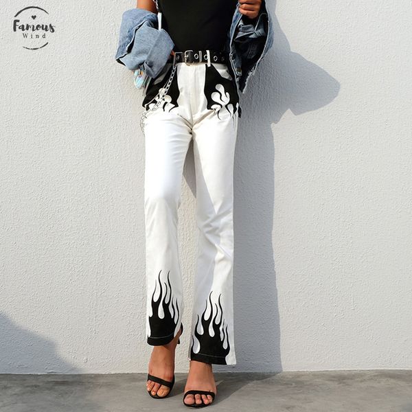 panelled casual flame print high waist long flare pocket pant women new spring bottoms slim fit long trousers pocket, Black;white
panelled casual flame print high waist long flare pocket pant women new spring bottoms slim fit long trousers pocket, Black;white