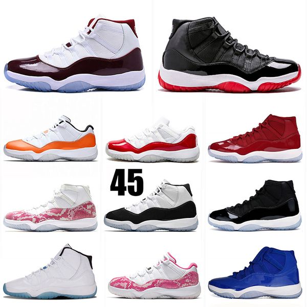 hight quality jumpman 11 xi wine red bred high mens basketball shoes 11s low le snakeskin concord blue men purple trainer sport shoes, White;red
hight quality jumpman 11 xi wine red bred high mens basketball shoes 11s low le snakeskin concord blue men purple trainer sport shoes, White;red
