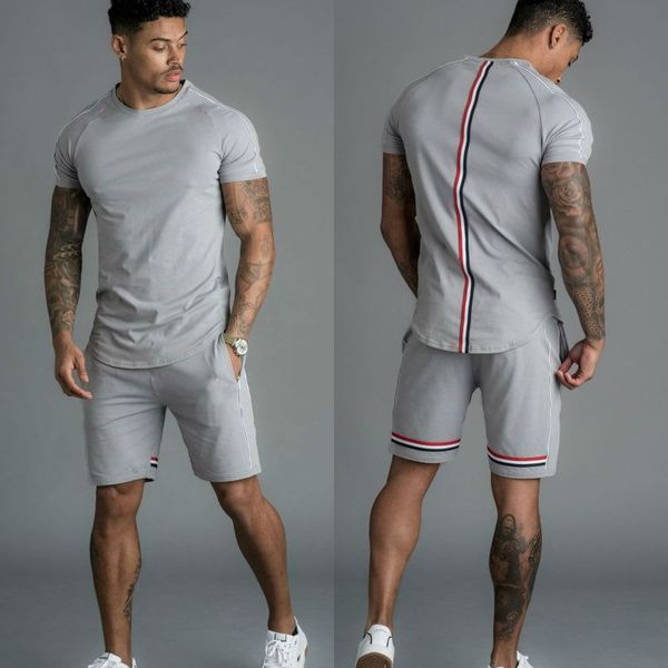 sportswer men workout sports clothing running set t-shirt with shorts 2 pieces set sport kit jogger tracksuit men training, Black;blue
sportswer men workout sports clothing running set t-shirt with shorts 2 pieces set sport kit jogger tracksuit men training, Black;blue