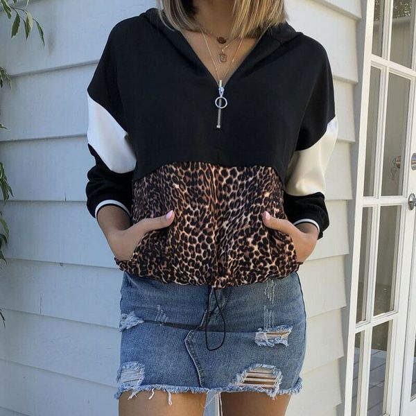 autumn winter leopard print patchwork harajuku print zipper neck hooded pullover loose women hoodies sweatshirt female outwear, Black
autumn winter leopard print patchwork harajuku print zipper neck hooded pullover loose women hoodies sweatshirt female outwear, Black