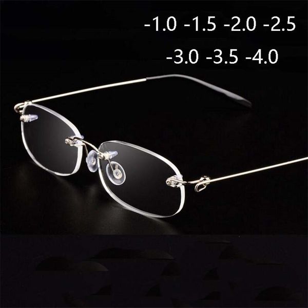 rimless metal frame nearsighted glasses ultralight boxed shortsighted myopia glasses women men -1.0 -1.5 -2 -2.5 -3 -3.5 -4.0, Black
rimless metal frame nearsighted glasses ultralight boxed shortsighted myopia glasses women men -1.0 -1.5 -2 -2.5 -3 -3.5 -4.0, Black