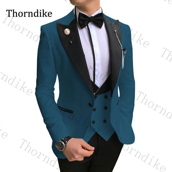 thorndike peaked lapel wedding suits single breasted custom made formal suit casual elegant 3 peices party man suit set 2020, White;black
thorndike peaked lapel wedding suits single breasted custom made formal suit casual elegant 3 peices party man suit set 2020, White;black