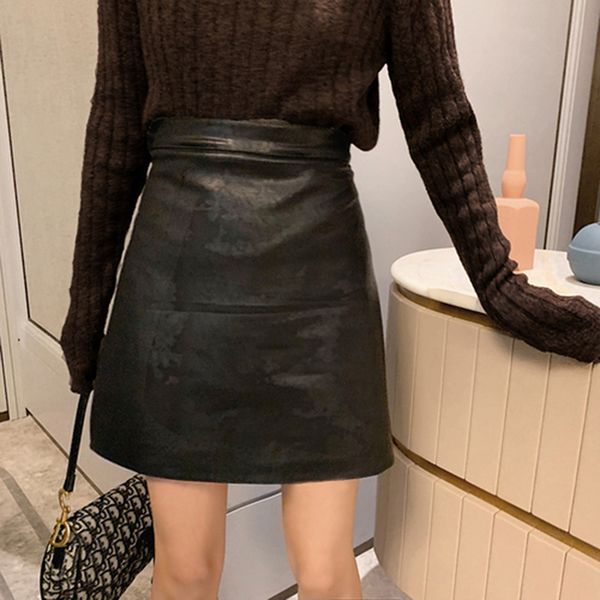 new arrival 2019 autumn winter korea fashion women high waist pu leather skirts all-matched casual a-line black mini skirt s371
new arrival 2019 autumn winter korea fashion women high waist pu leather skirts all-matched casual a-line black mini skirt s371