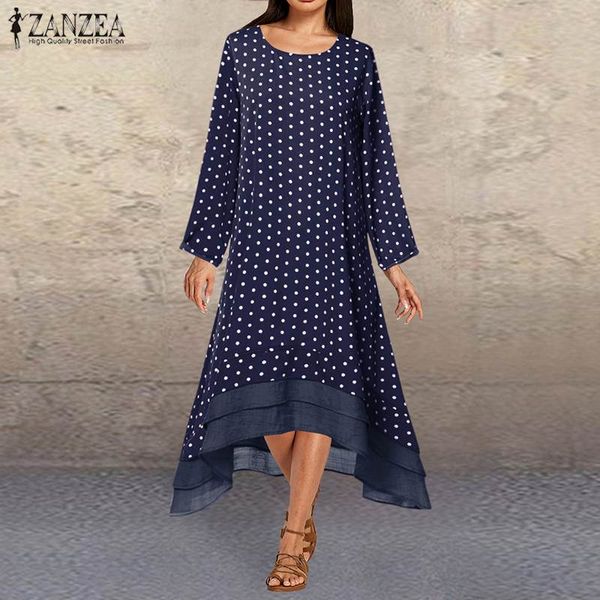 5xl zanzea autumn sundress 2019 women casual long sleeve dress vintage polka dot pacthwork party vestidos female tunic robe, Black;gray
5xl zanzea autumn sundress 2019 women casual long sleeve dress vintage polka dot pacthwork party vestidos female tunic robe, Black;gray