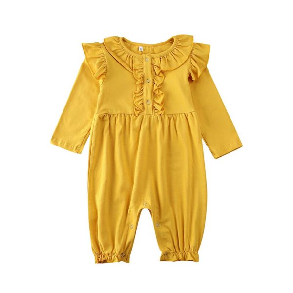 

Newborn Kids Baby Boys Girls Clothing Infant Long Sleeve Romper ruffle Jumpsuit Playsuit Clothes Outfit Set