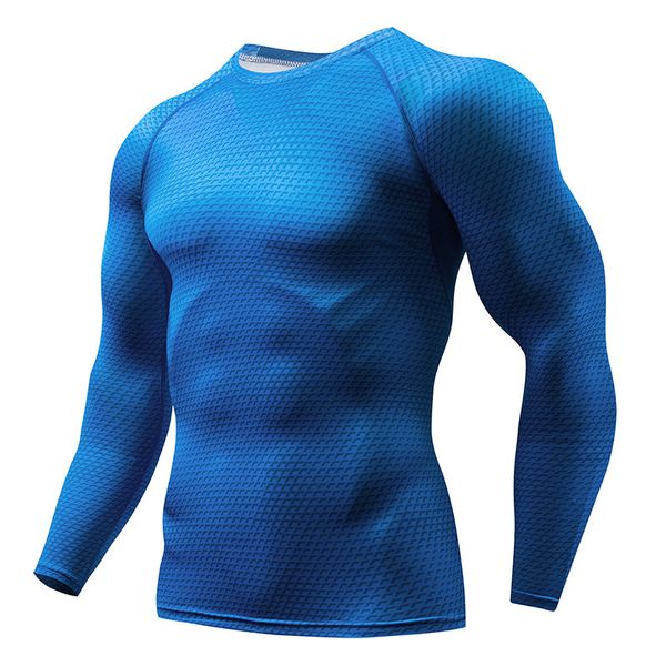 quickly dry breathable sport gym men fitness tights soccer jerseys running t shirt demix men's sportswear rashgard kg-420, Black;blue
quickly dry breathable sport gym men fitness tights soccer jerseys running t shirt demix men's sportswear rashgard kg-420, Black;blue