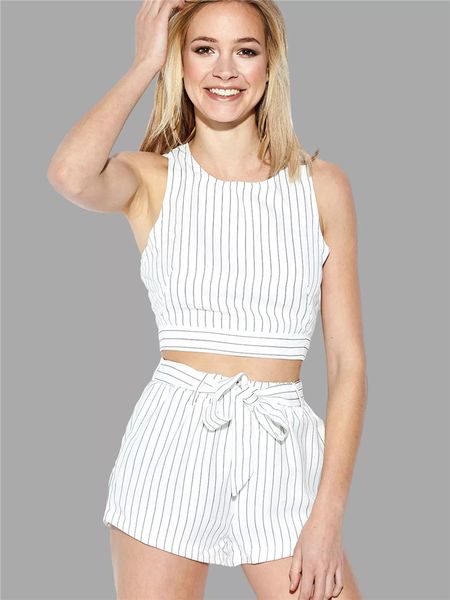 2020 new women shorts suit set white hollowed-out lace-up striped print vest wide-leg slim crew neck shorts set white color size s-xl
2020 new women shorts suit set white hollowed-out lace-up striped print vest wide-leg slim crew neck shorts set white color size s-xl