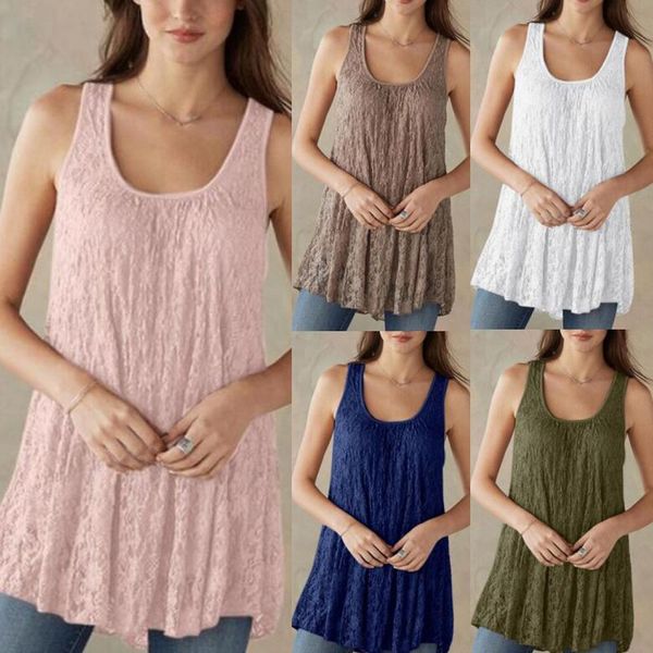 summer women clothes 2019 women plus size fashion lace elegant sleeveless o-neck shirt summer v-neck long poleras mujer, White
summer women clothes 2019 women plus size fashion lace elegant sleeveless o-neck shirt summer v-neck long poleras mujer, White