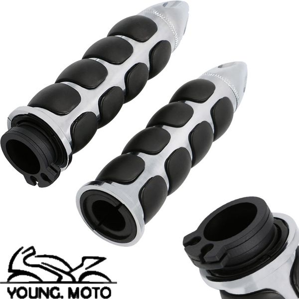 1pair 1'' 25mm or 7/8'' 22mm handle motorcycle custom chrome aluminum hand grips for yamaha handlebar sliver
1pair 1'' 25mm or 7/8'' 22mm handle motorcycle custom chrome aluminum hand grips for yamaha handlebar sliver