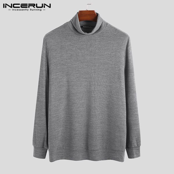 incerun fashion turtleneck sweater men long sleeve solid casual knitted thin pullover streetwear 2020 slim men sweaters s-5xl, White;black
incerun fashion turtleneck sweater men long sleeve solid casual knitted thin pullover streetwear 2020 slim men sweaters s-5xl, White;black