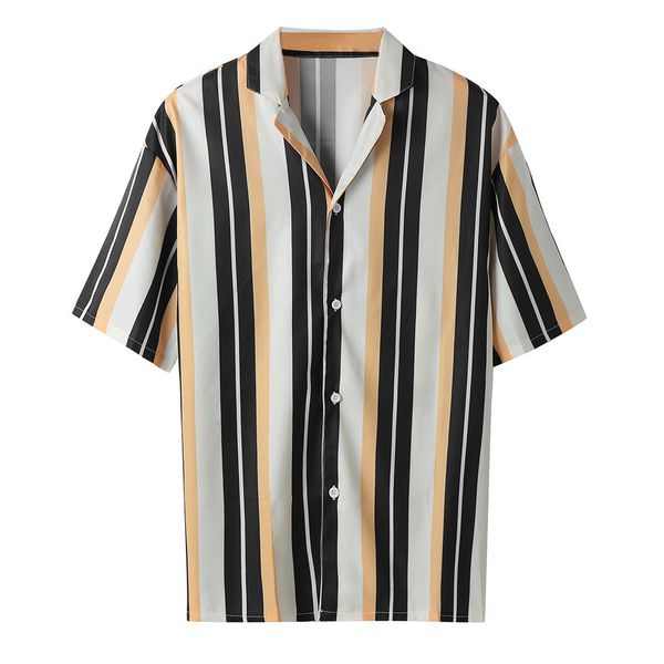 2019 new design men summer fashion shirts casual striped shirts short-sleeve blouse male lapel button up men dress shirt, White;black
2019 new design men summer fashion shirts casual striped shirts short-sleeve blouse male lapel button up men dress shirt, White;black