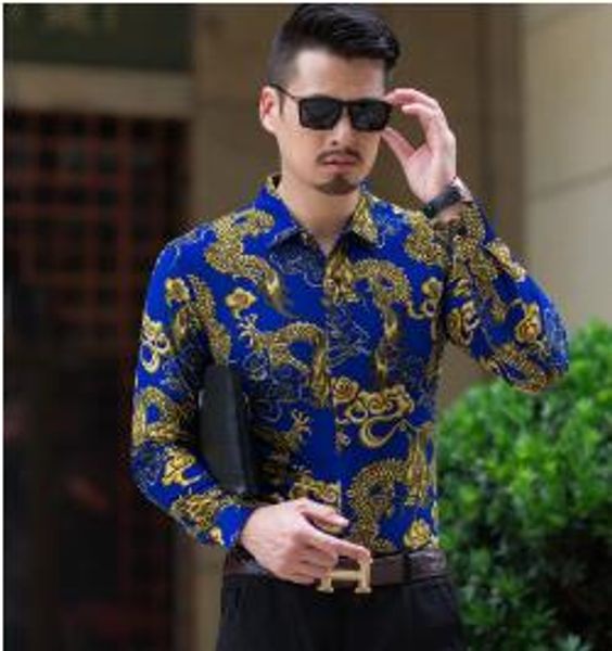 slim lapel neck designer mens shirts long sleeve print casual tees fashion breathable male clothing, White;black
slim lapel neck designer mens shirts long sleeve print casual tees fashion breathable male clothing, White;black