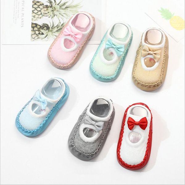 newborn baby shoes socks children infant cartoon bow socks kids indoor floor slipper sole sole non-slip socks for 0-24m, Black
newborn baby shoes socks children infant cartoon bow socks kids indoor floor slipper sole sole non-slip socks for 0-24m, Black